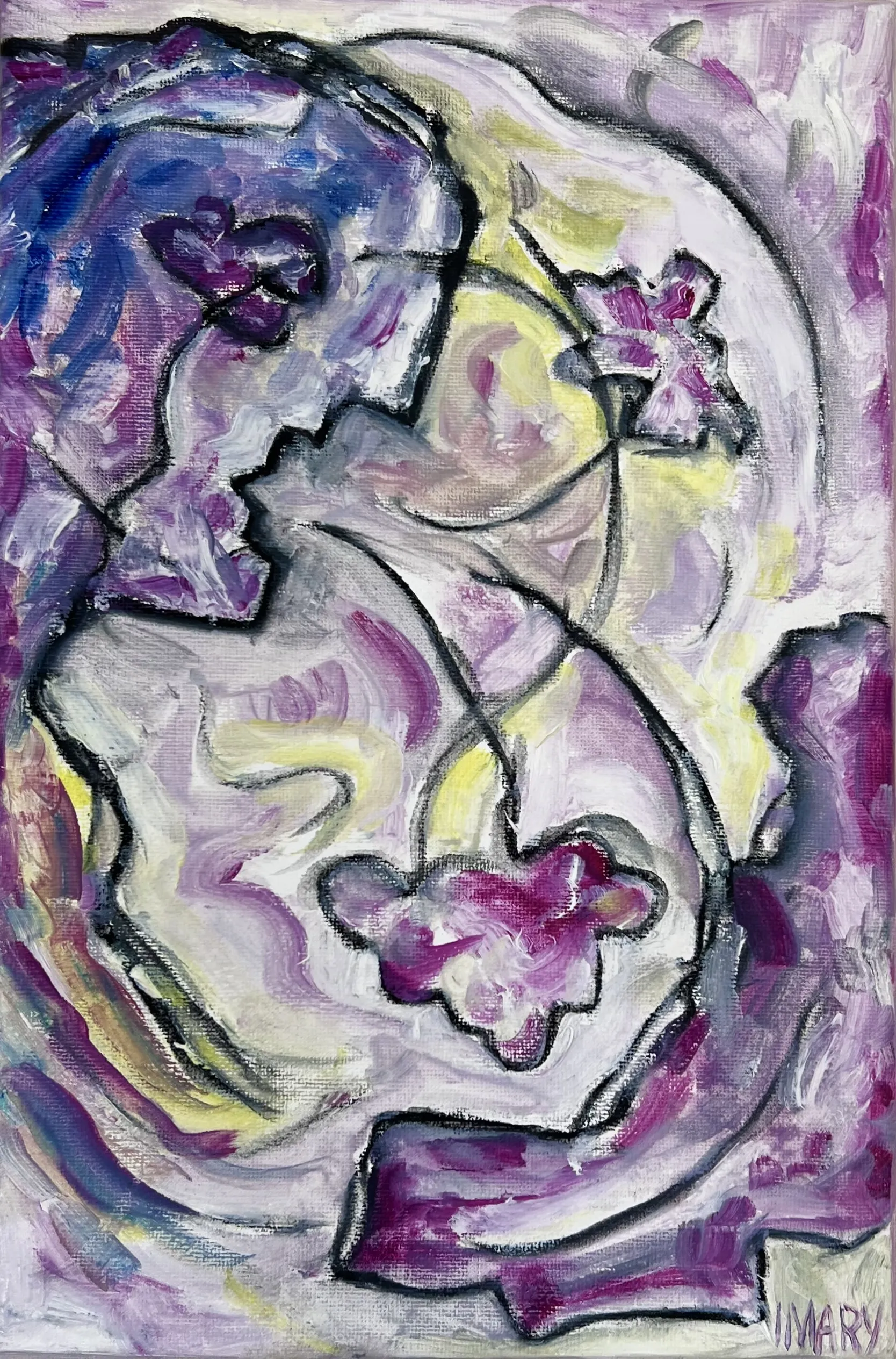 Зображення "Secret Blossoming" від IMARY, розмір: 30 × 20, матеріали: canvas, oil, медіум: Painting, серія: Metanoia, ціна: €700