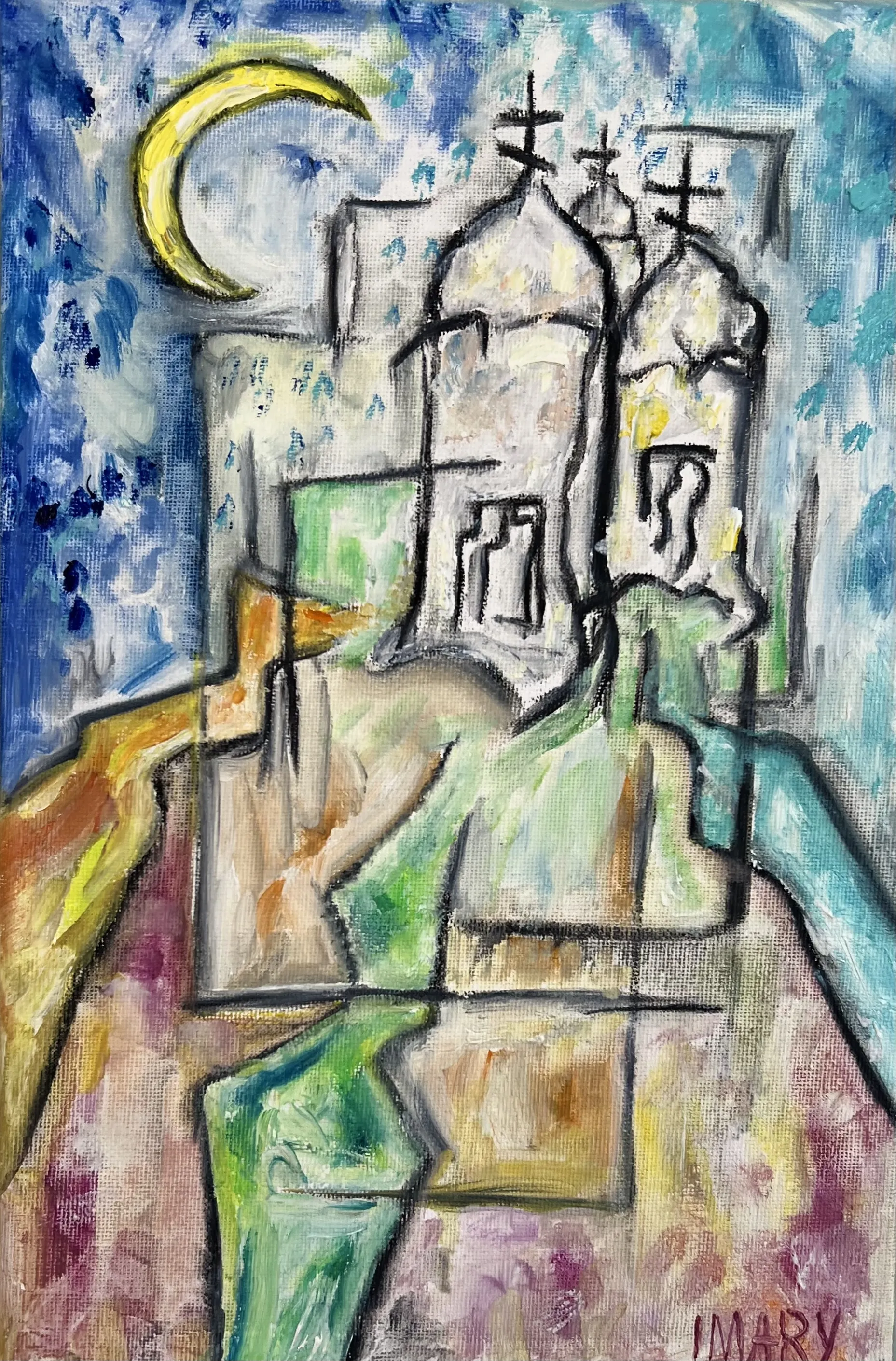 Зображення "It Will Illuminate" від IMARY, розмір: 30 × 20, матеріали: canvas, oil, медіум: Painting, ціна: €300