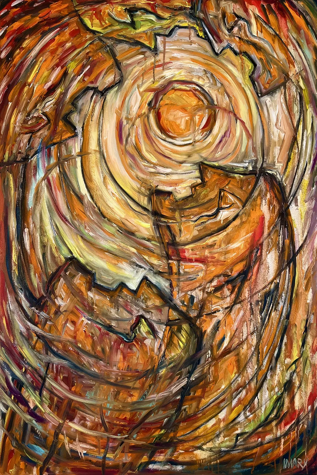 Зображення "Torment" від IMARY, розмір: 120 × 80, медіум: Painting, серія: Metanoia, ціна: Ціна за запитом